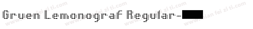 Gruen Lemonograf Regular字体转换